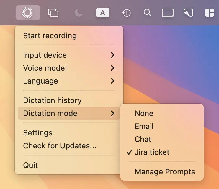 MeetMic 1.22 - Smart Dictation Modes