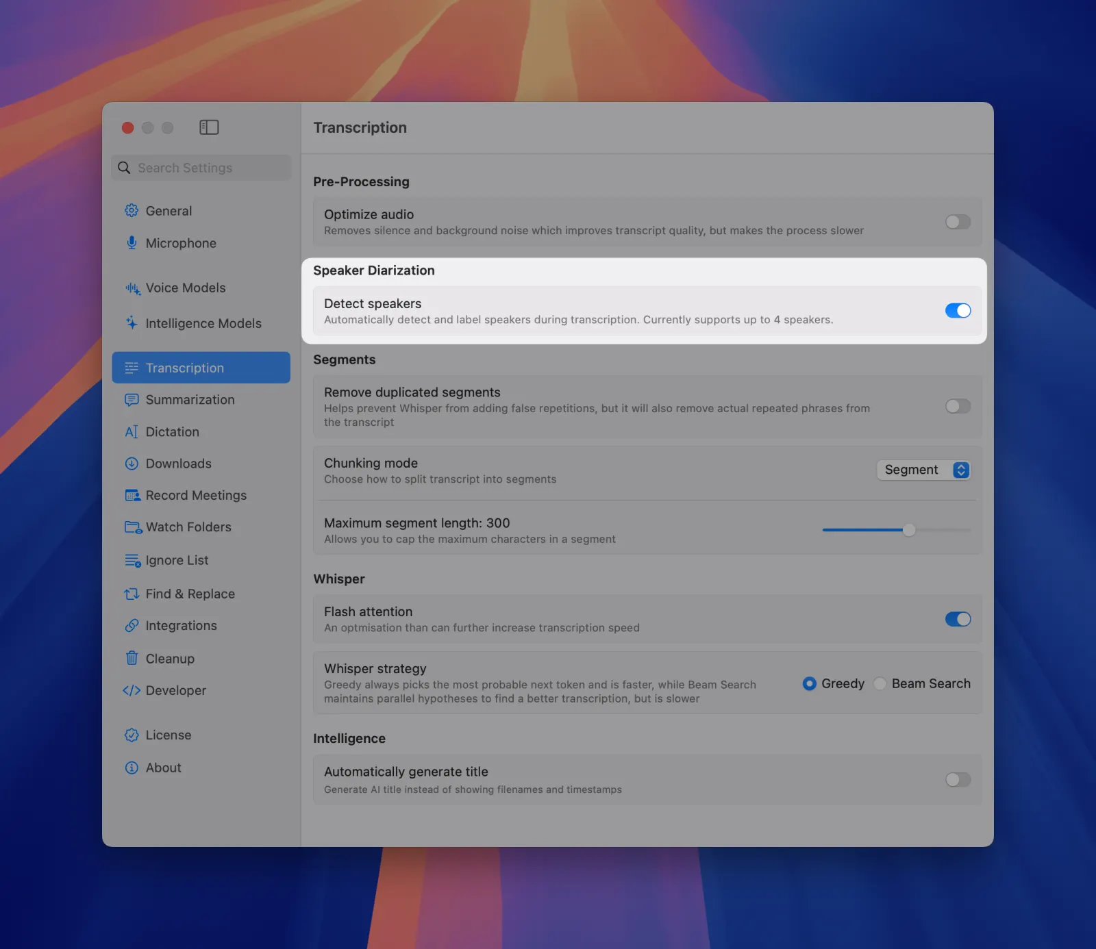 MeetMic 1.26 - Accurate Automatic Diarization