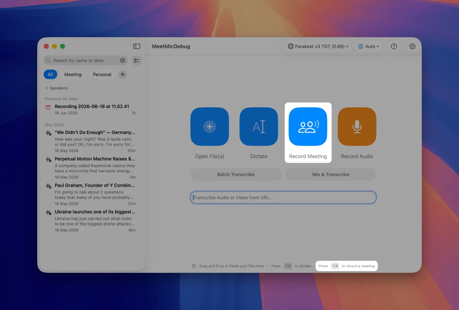 MeetMic 1.30 - Workflow & Interface Polish