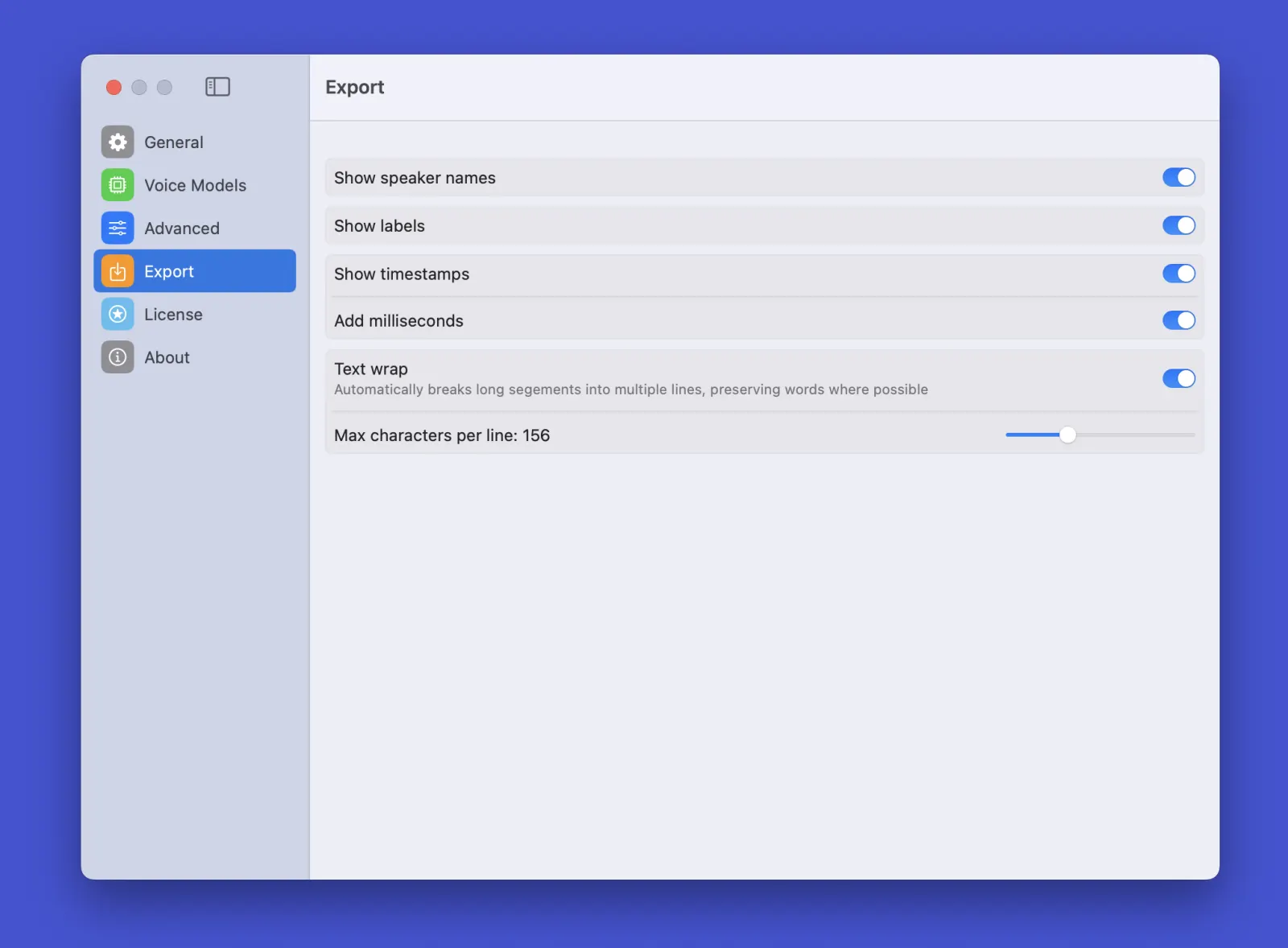 MeetMic 1.5 – Search in Transcripts & Labels - Advanced Settings